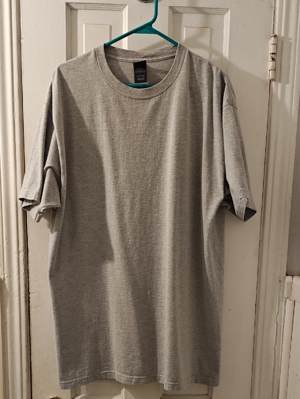 Hanes Men's Short Sleeve Crew Neck T-Shirt - Heather Gray,XL